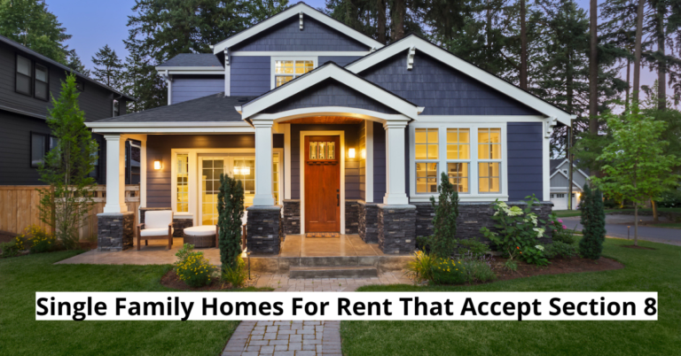 Single Family Homes For Rent That Accept Section 8