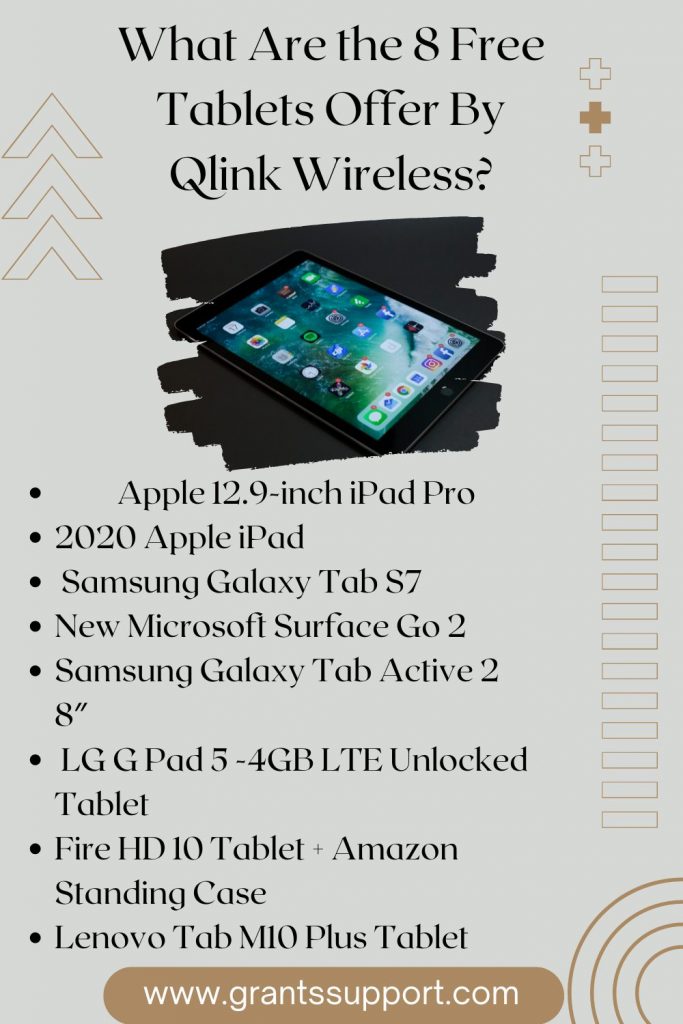 8 Free Tablets Offer By Qlink
